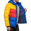 imageTommy Hilfiger Mens Hooded Puffer Jacket Standard and Big ampamp TallYellowRedBlue