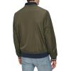 imageTommy Hilfiger Mens Lightweight Varsity Rib Knit Bomber JacketArmy Green