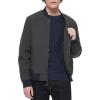 imageTommy Hilfiger Mens Lightweight Varsity Rib Knit Bomber JacketCharcoalNavy