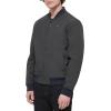 imageTommy Hilfiger Mens Lightweight Varsity Rib Knit Bomber JacketCharcoalNavy