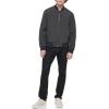 imageTommy Hilfiger Mens Lightweight Varsity Rib Knit Bomber JacketCharcoalNavy