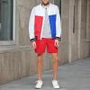 imageTommy Hilfiger Mens Lightweight Varsity Rib Knit Bomber JacketIce Combo