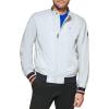 imageTommy Hilfiger Mens Lightweight Varsity Rib Knit Bomber JacketIce Poly