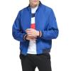 imageTommy Hilfiger Mens Lightweight Varsity Rib Knit Bomber JacketNautical Blue