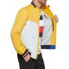 imageTommy Hilfiger Mens Lightweight Varsity Rib Knit Bomber JacketNavy