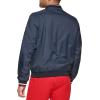 imageTommy Hilfiger Mens Lightweight Varsity Rib Knit Bomber JacketNavy Poly