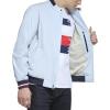 imageTommy Hilfiger Mens Lightweight Varsity Rib Knit Bomber JacketPastel Blue