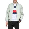 imageTommy Hilfiger Mens Lightweight Varsity Rib Knit Bomber JacketPastel Green