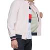 imageTommy Hilfiger Mens Lightweight Varsity Rib Knit Bomber JacketPastel Pink