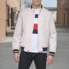 imageTommy Hilfiger Mens Lightweight Varsity Rib Knit Bomber JacketPastel Pink