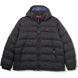 imageTommy Hilfiger Mens Hooded Puffer Jacket Standard and Big ampamp TallBlack