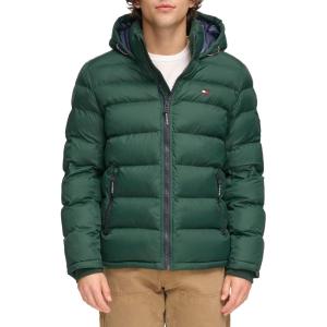 imageTommy Hilfiger Mens Hooded Puffer Jacket Standard and Big ampamp TallGreen