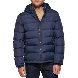 imageTommy Hilfiger Mens Hooded Puffer Jacket Standard and Big ampamp TallMidnight