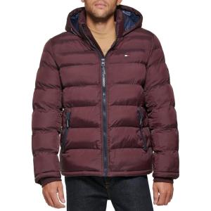 imageTommy Hilfiger Mens Hooded Puffer Jacket Standard and Big ampamp TallPort