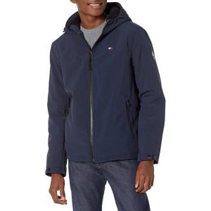 imageTommy Hilfiger Mens Soft Shell Water Resistant Hooded JacketNight Sky