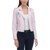 imageLevis Womens The Classic Faux Leather Moto Jacket Regular ampamp Plus SizeBlush Red
