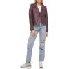 imageLevis Womens The Classic Faux Leather Moto Jacket Regular ampamp Plus SizeBurgundy Red