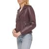 imageLevis Womens The Classic Faux Leather Moto Jacket Regular ampamp Plus SizeBurgundy Red