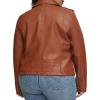 imageLevis Womens The Classic Faux Leather Moto Jacket Regular ampamp Plus SizeCamel Brown