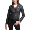 imageLevis Womens The Classic Faux Leather Moto Jacket Regular ampamp Plus SizeClassic Black