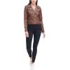imageLevis Womens The Classic Faux Leather Moto Jacket Regular ampamp Plus SizeCognac Beige