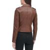 imageLevis Womens The Classic Faux Leather Moto Jacket Regular ampamp Plus SizeCognac Beige
