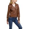 imageLevis Womens The Classic Faux Leather Moto Jacket Regular ampamp Plus SizeDark Brown