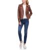 imageLevis Womens The Classic Faux Leather Moto Jacket Regular ampamp Plus SizeDark Brown