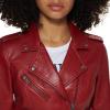 imageLevis Womens The Classic Faux Leather Moto Jacket Regular ampamp Plus SizeDeep Cherry Red