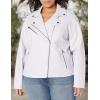 imageLevis Womens The Classic Faux Leather Moto Jacket Regular ampamp Plus SizeLilac