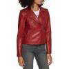 imageLevis Womens The Classic Faux Leather Moto Jacket Regular ampamp Plus SizeDeep Cherry Red