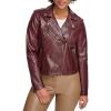imageLevis Womens The Classic Faux Leather Moto Jacket Regular ampamp Plus SizeOxblood Gloss Pu