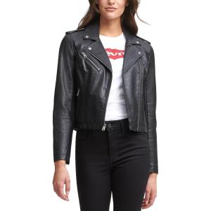 imageLevis Womens The Classic Faux Leather Moto Jacket Regular ampamp Plus SizeClassic Black