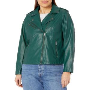 imageLevis Womens The Classic Faux Leather Moto Jacket Regular ampamp Plus SizeForest