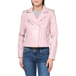 imageLevis Womens The Classic Faux Leather Moto Jacket Regular ampamp Plus SizeGloss Lilac