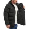 imageLevis Mens Arctic Cloth Quilted Lined Performance ParkaBlack