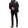 imageLevis Mens Arctic Cloth Quilted Lined Performance ParkaBlkCharcoal