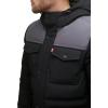 imageLevis Mens Arctic Cloth Quilted Lined Performance ParkaBlkCharcoal