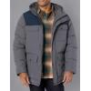 imageLevis Mens Arctic Cloth Quilted Lined Performance ParkaCharcoalNavy