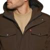 imageLevis Mens Arctic Cloth Quilted Lined Performance ParkaDark Brown
