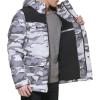 imageLevis Mens Arctic Cloth Quilted Lined Performance ParkaWhite Camo Colorblock