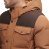 imageLevis Mens Arctic Cloth Quilted Lined Performance ParkaWorker BrownDark Brown