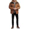 imageLevis Mens Arctic Cloth Quilted Lined Performance ParkaWorker BrownDark Brown