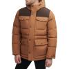 imageLevis Mens Arctic Cloth Quilted Lined Performance ParkaWorker BrownDark Brown