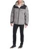 imageLevis Mens Performance Hooded Puffer Trucker Jacket Regular ampamp Big ampamp Tall SizesBlack Heather Grey
