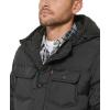 imageLevis Mens Performance Hooded Puffer Trucker Jacket Regular ampamp Big ampamp Tall SizesBlack Solid