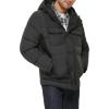 imageLevis Mens Performance Hooded Puffer Trucker Jacket Regular ampamp Big ampamp Tall SizesBlack Solid
