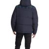 imageLevis Mens Performance Hooded Puffer Trucker Jacket Regular ampamp Big ampamp Tall SizesBlack Watch PlaidBlack