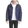 imageLevis Mens Performance Hooded Puffer Trucker Jacket Regular ampamp Big ampamp Tall SizesBlackNavy