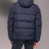 imageLevis Mens Performance Hooded Puffer Trucker Jacket Regular ampamp Big ampamp Tall SizesNavy Solid